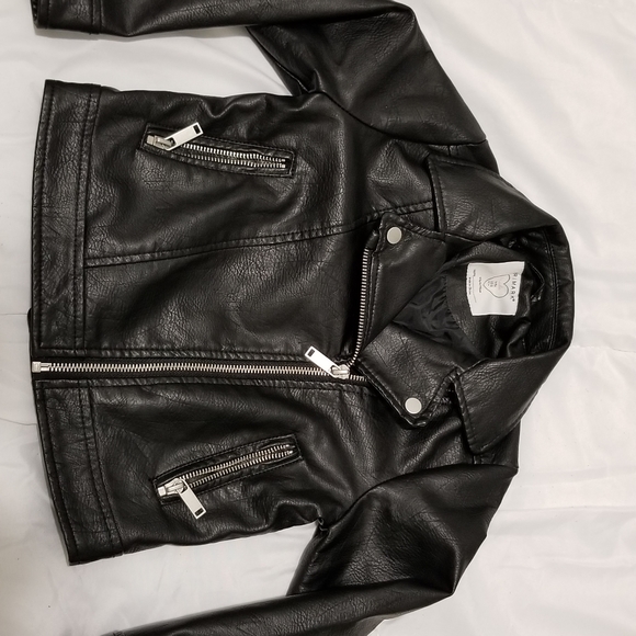 Primark black biker girl jacket - Picture 2 of 2